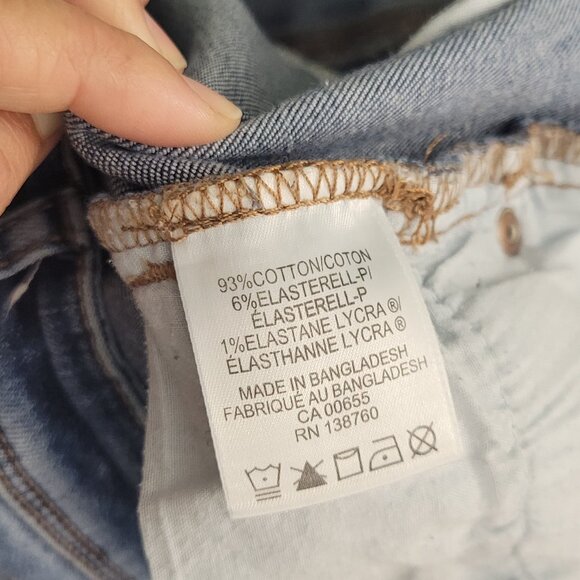 R Jeans Women's Blue Cotton Blend Mid-Rise The Insider Skinny Denim Jean Size 31 - Picture 11 of 15
